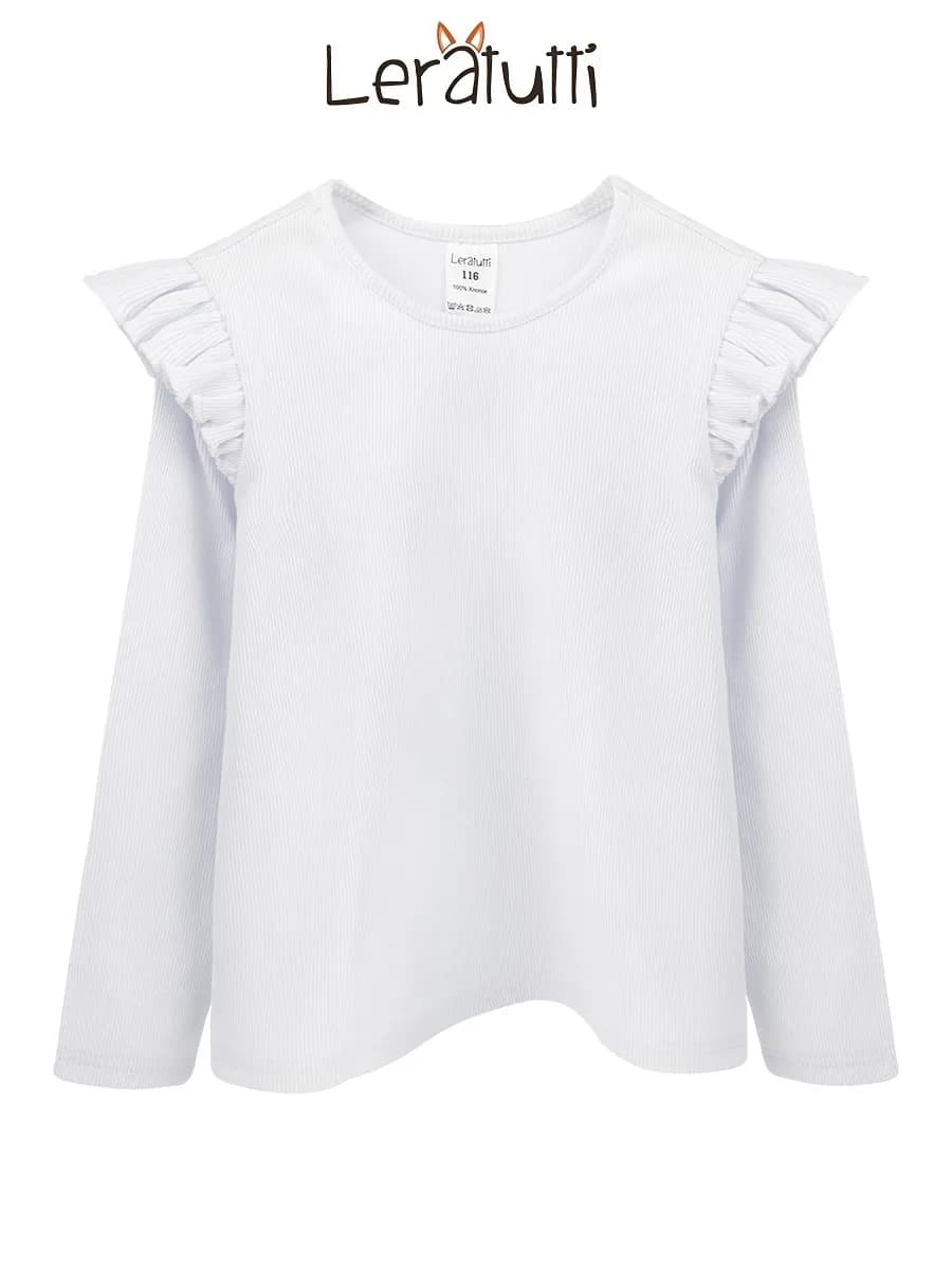 Блузка детская школьная лонгслив нарядный