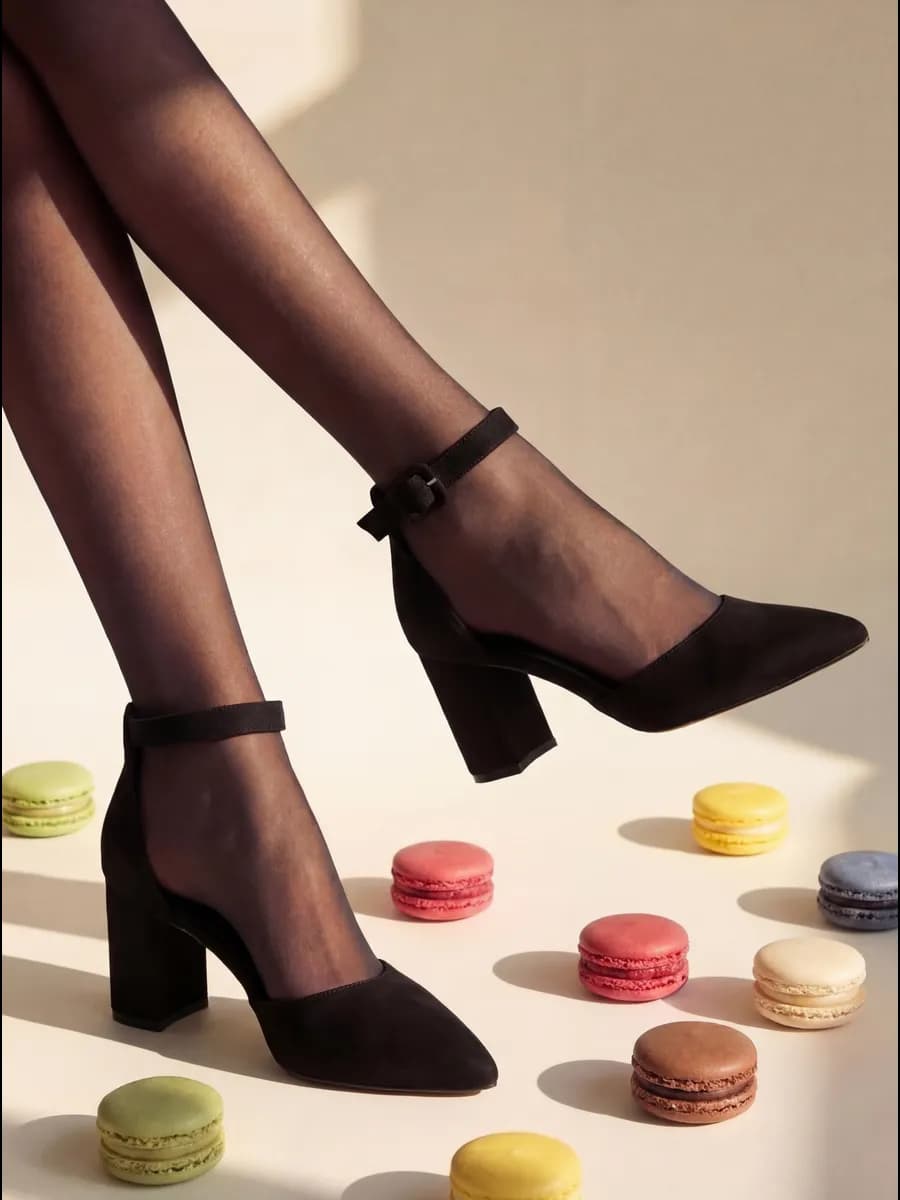 Туфли с ремешком на каблуке