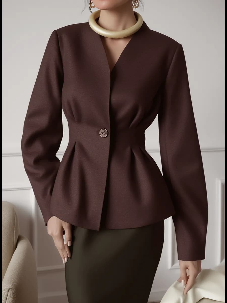 Пиджак приталенный классический