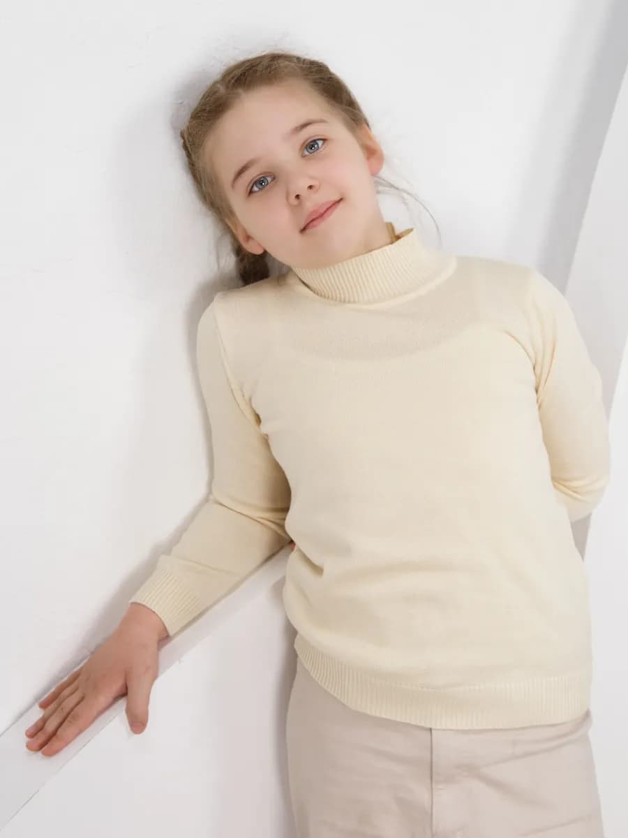 Водолазка вязаная в школу