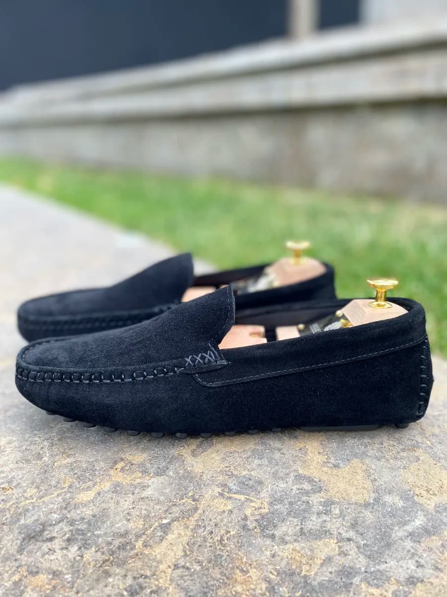 Мокасины из натуральной замши