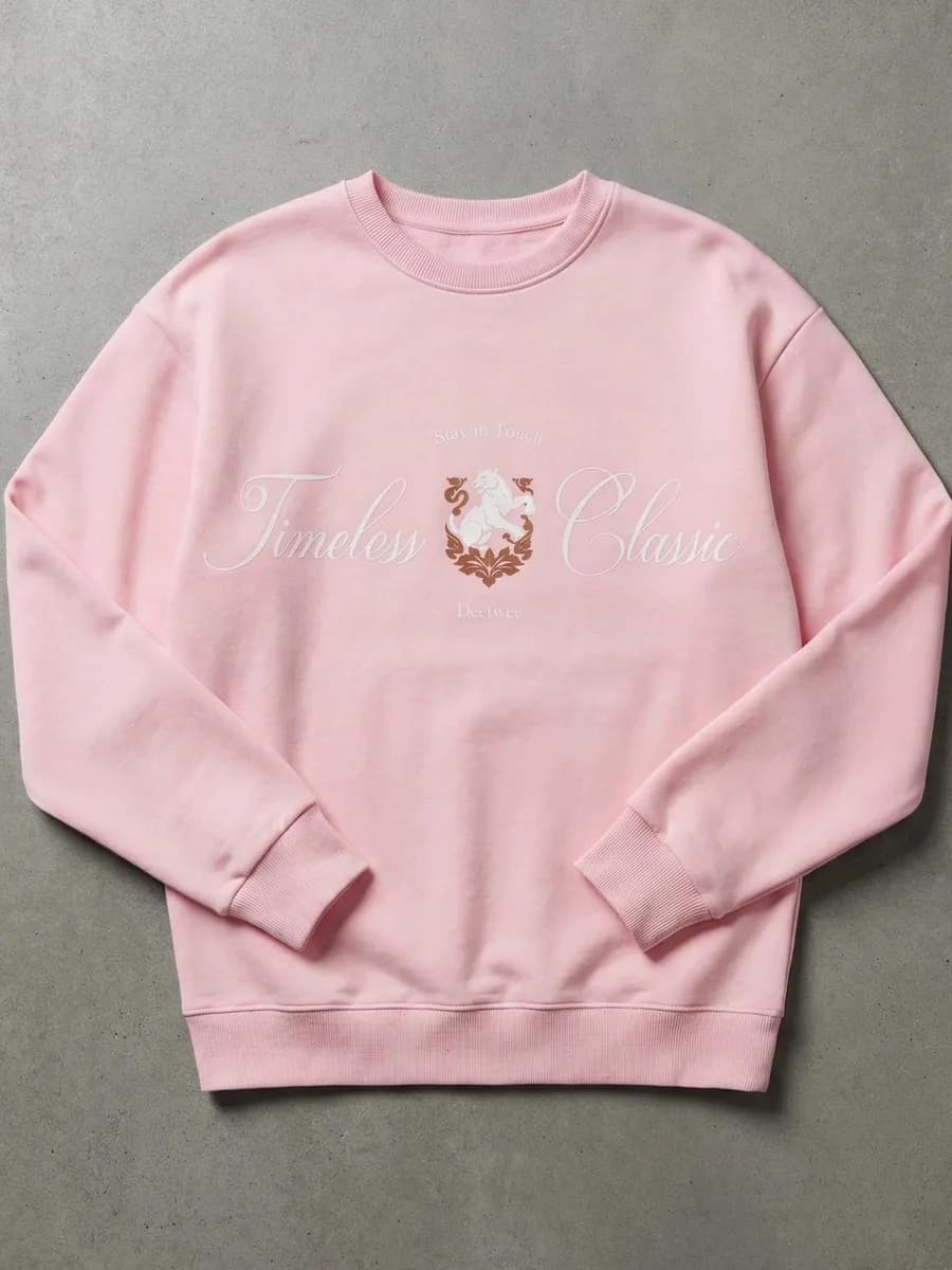 Свитшот с начесом тёплый с принтом