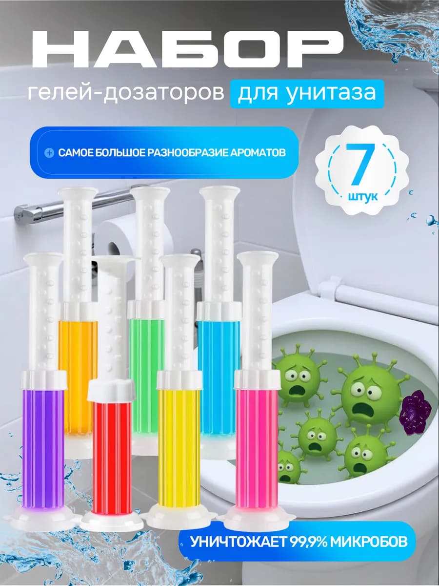 Гель для унитаза в шприце - очиститель и освежитель