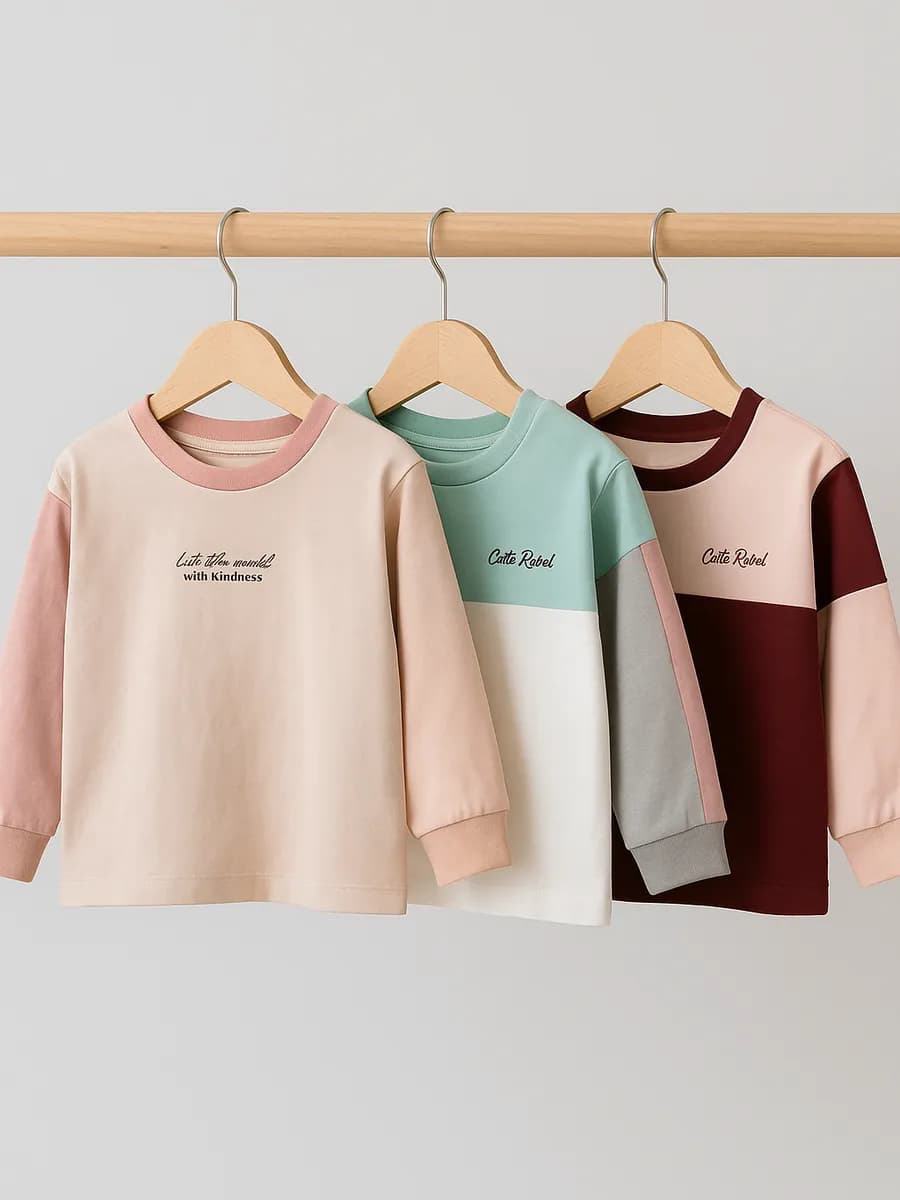 Лонгсливы детские комплект 3 шт