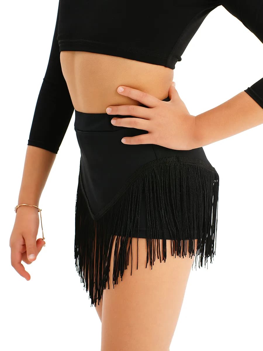 Юбка-шорты с бахромой кисточки для танцев