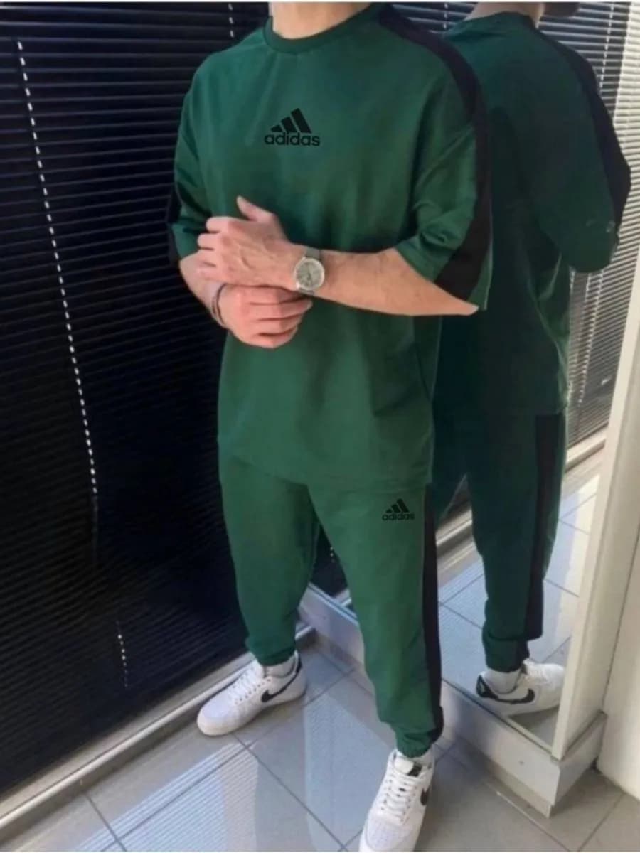 Костюм футболка штаны домашний спортивный мужской Adidas