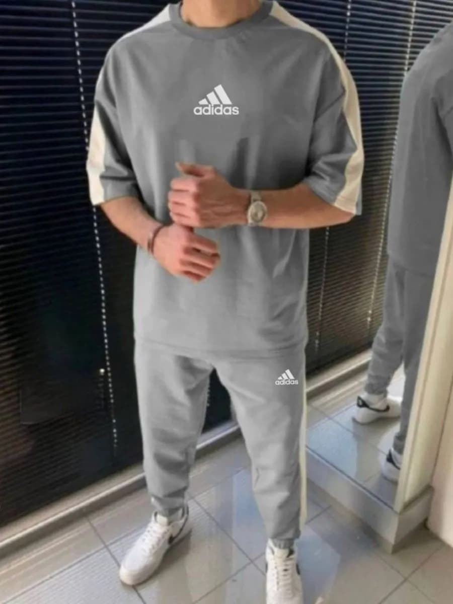 Костюм футболка штаны домашний спортивный мужской Adidas