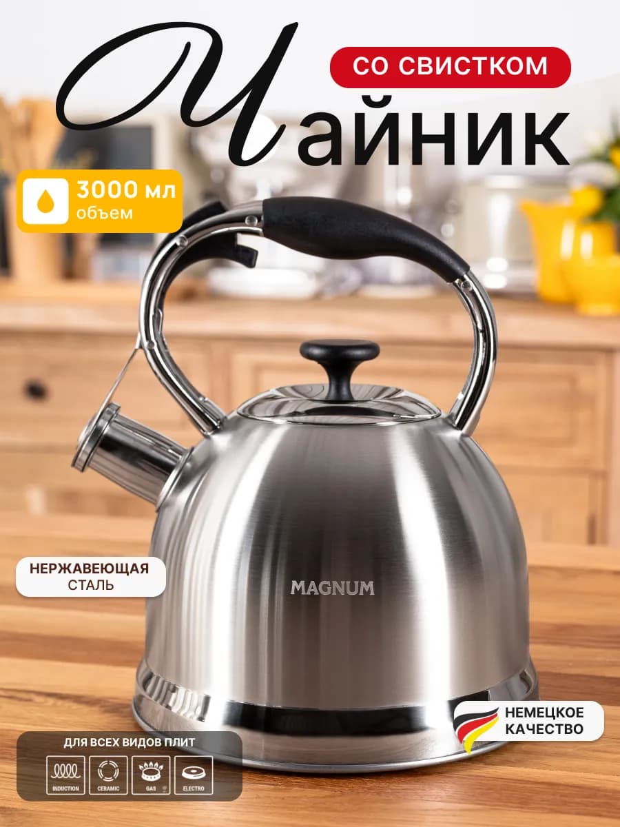 Чайник для плиты со свистком