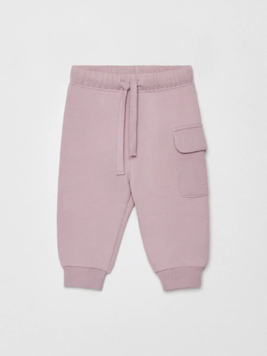 Брюки джоггеры трикотажные утепленные - фото 1