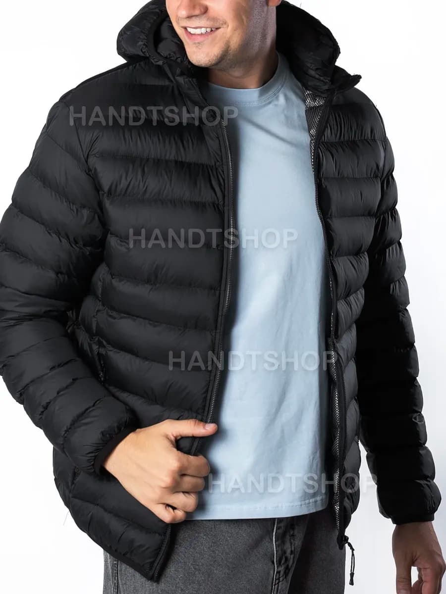 Куртка демисезонная с капюшоном утепленная