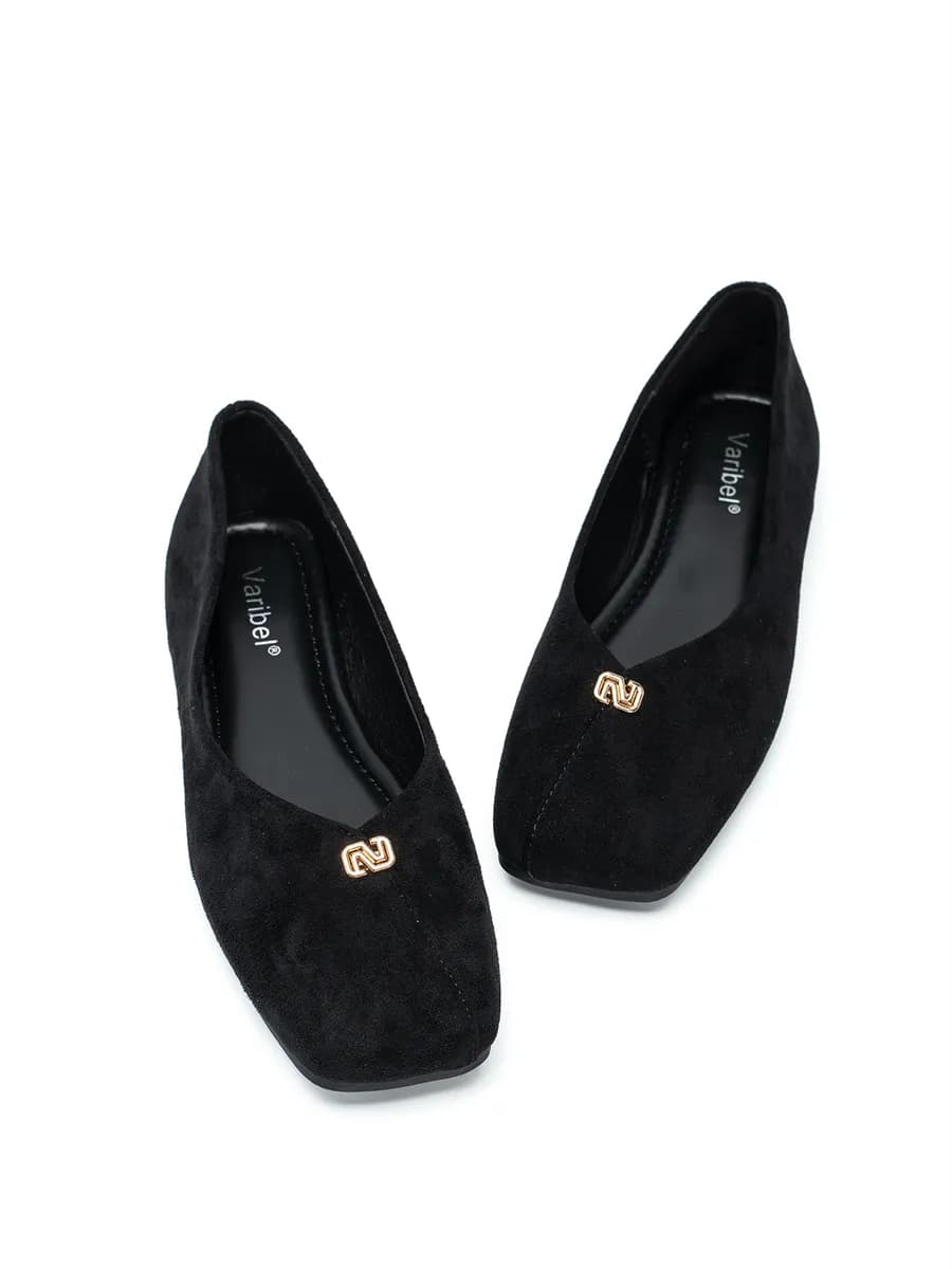 Балетки женские без каблука с закрытым носом