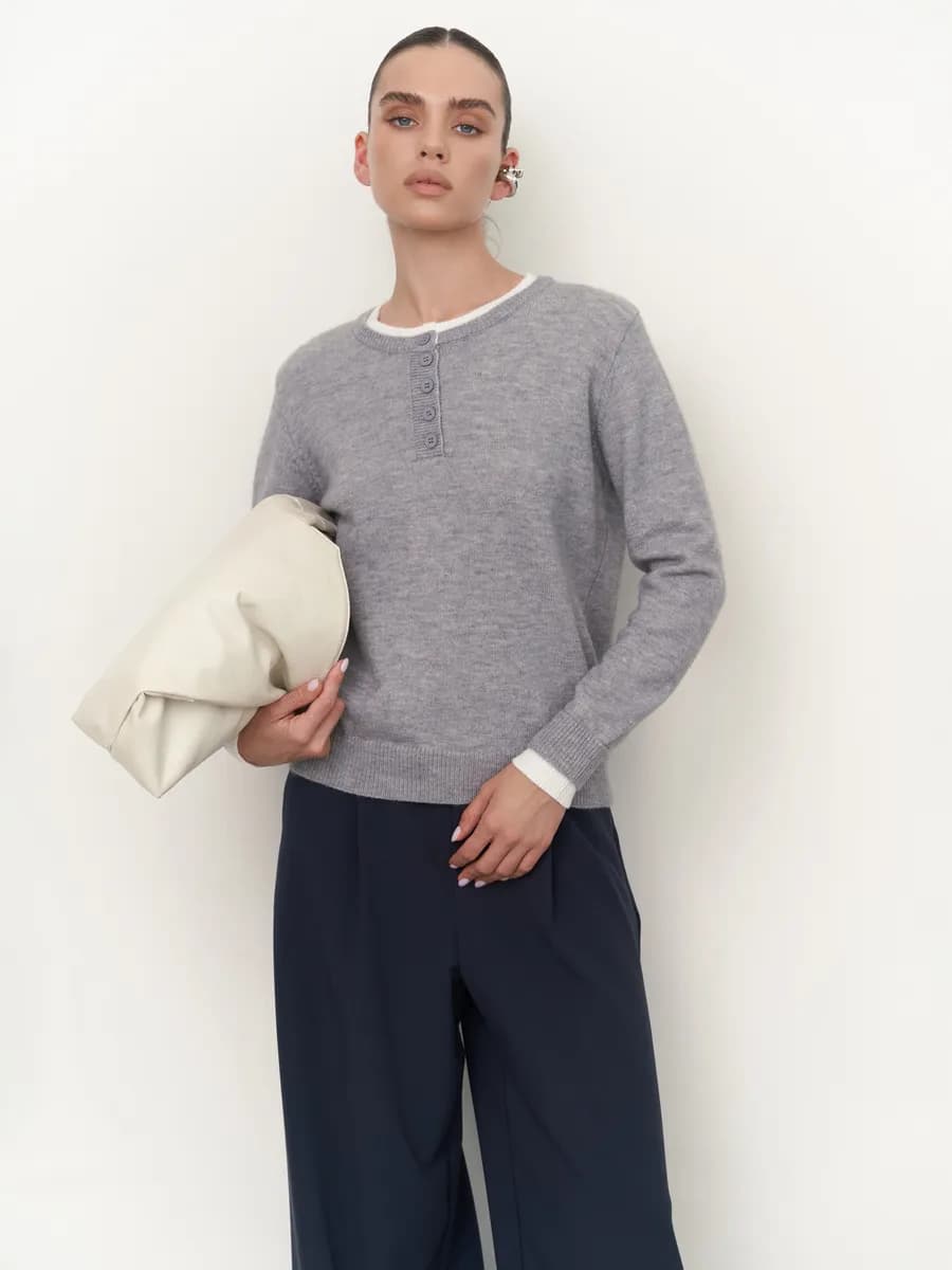 Джемпер с длинным рукавом