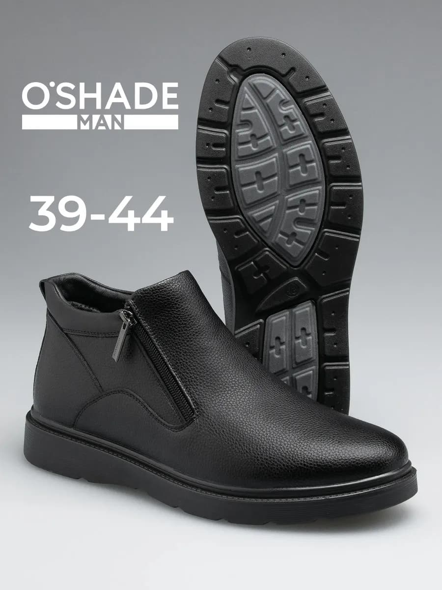 O'SHADE Ботинки зимние мужские натуральная кожа и мех - фото 1