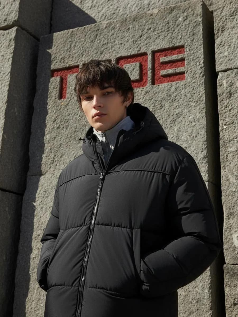 Куртка на синтепоне с капюшоном