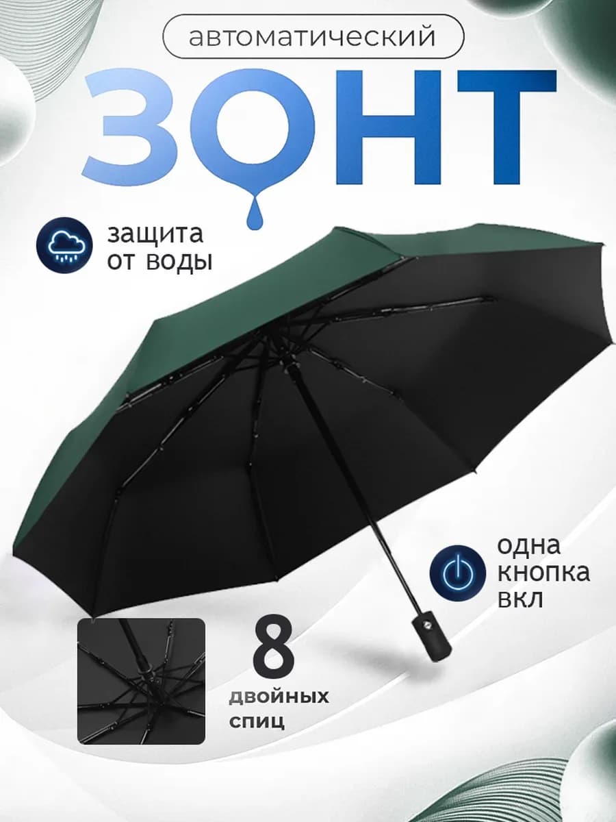 Зонт автомат антиветер компактный легкий