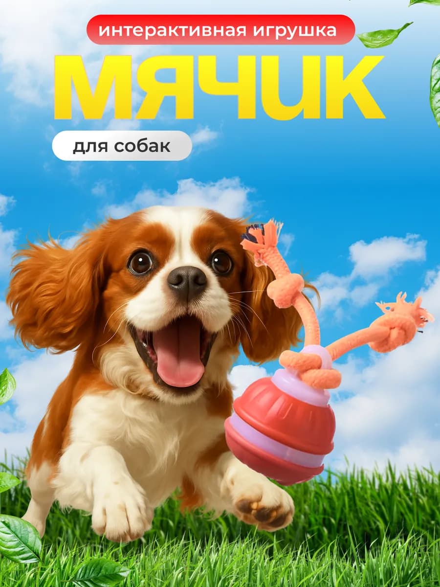 Игрушка для собак и кошек Интерактивный мячик
