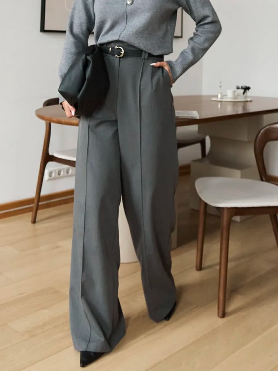 Брюки палаццо классические широкие