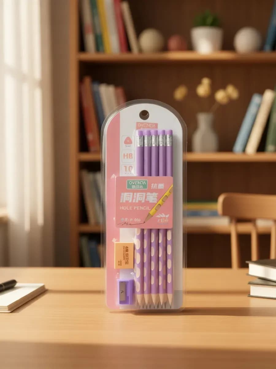 Карандаши простые для школы с ластиками набор 10 штук ТМ