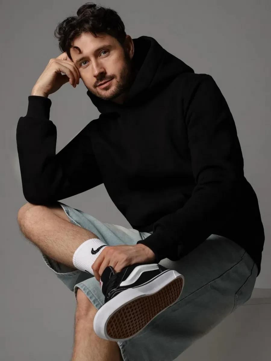 Худи с капюшоном теплое с начесом