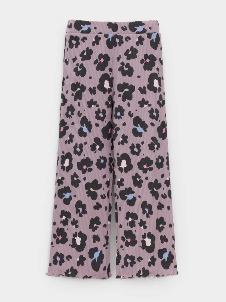 Брюки из эластичного трикотажа для девочки