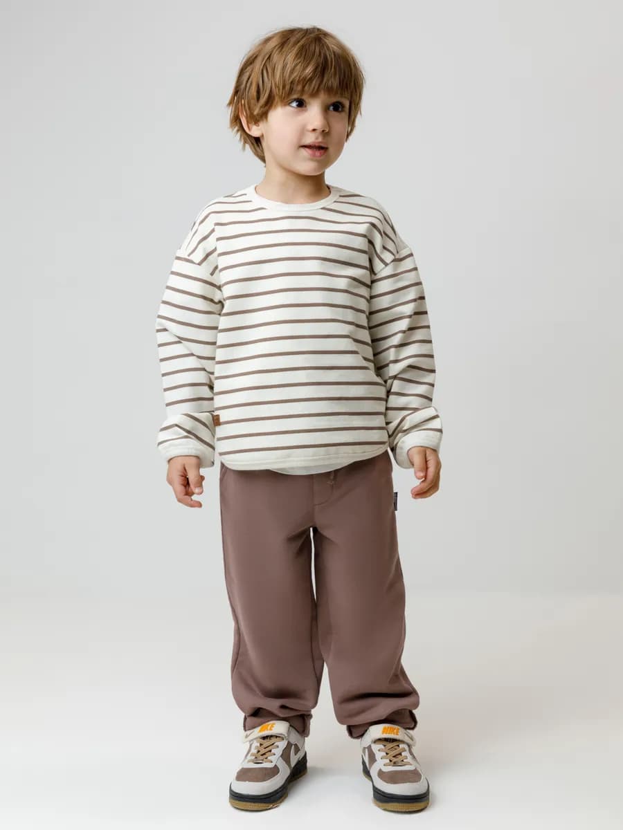 Брюки для мальчика на резинке хлопковые