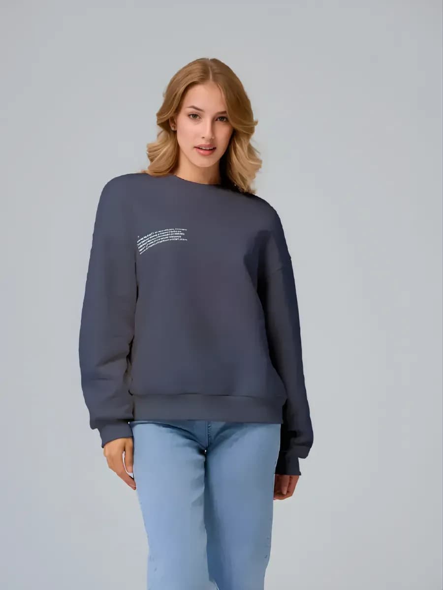 Свитшот с начесом