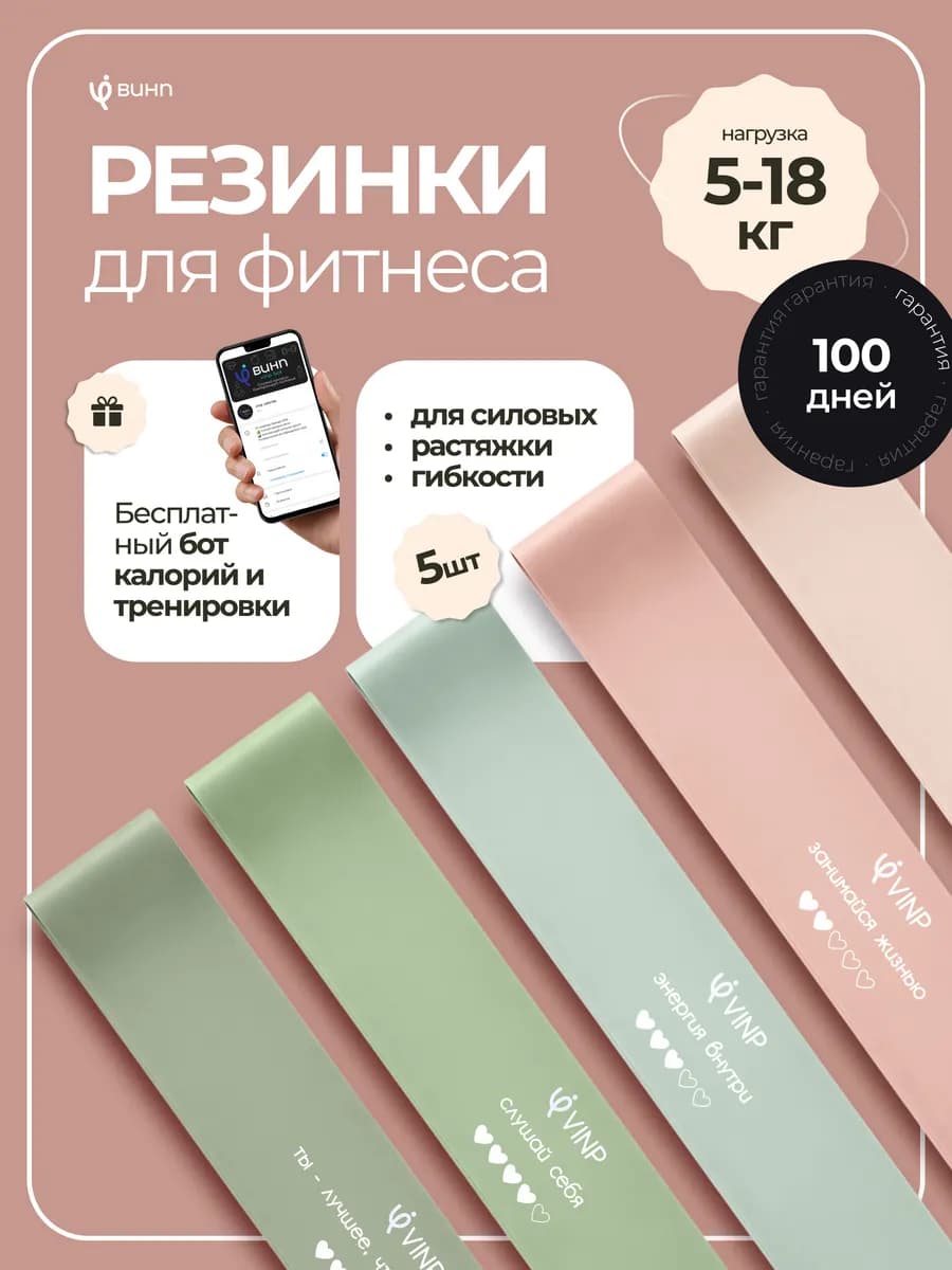 Резинки для фитнеса латексные