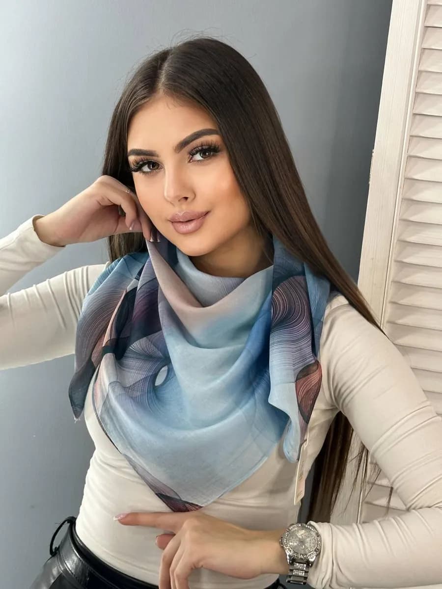 Платок весенний легкий - фото 1