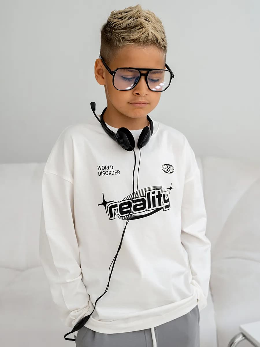 Лонгслив для мальчика для весны