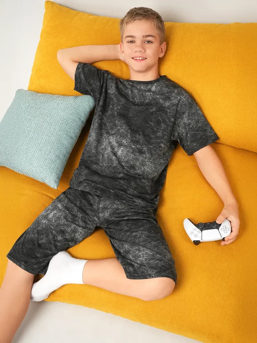 Костюм с шортами оверсайз детский домашний