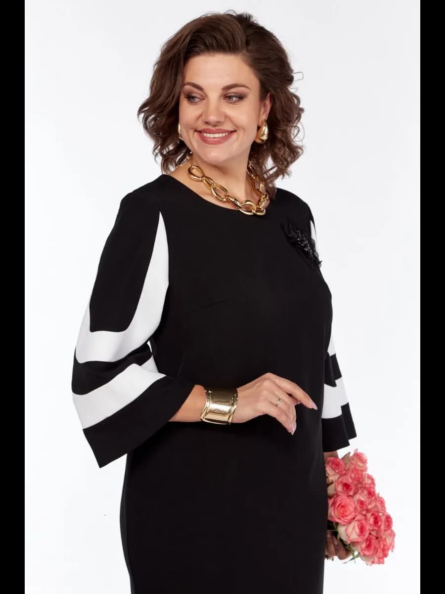 Платье нарядное большого размера plus size "Колокольчик"