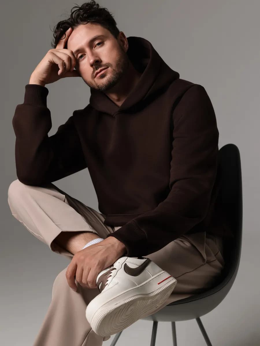 Худи с капюшоном теплое с начесом