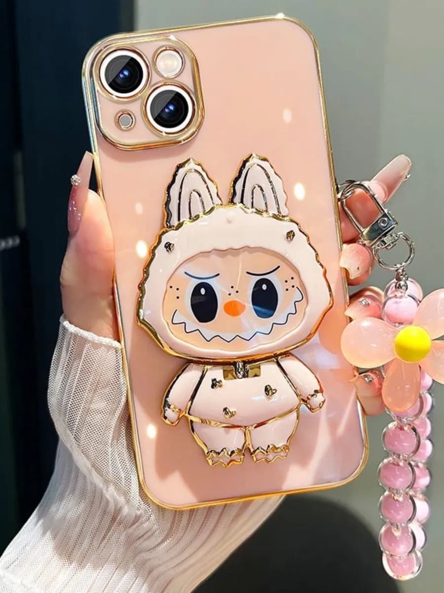 Лабубу держатель-аксесуар для телефона Новогодный подарок