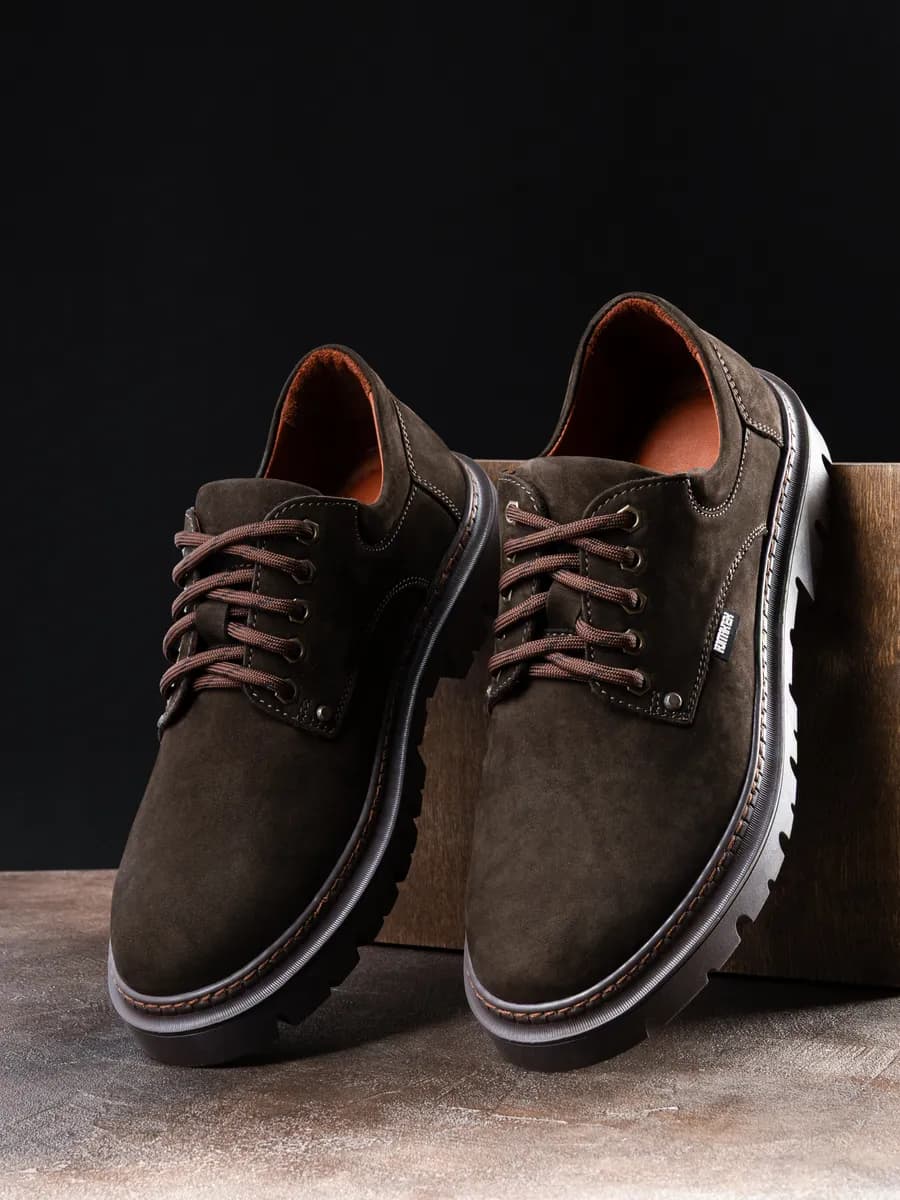 Полуботинки демисезонные из натуральной кожи - фото 1