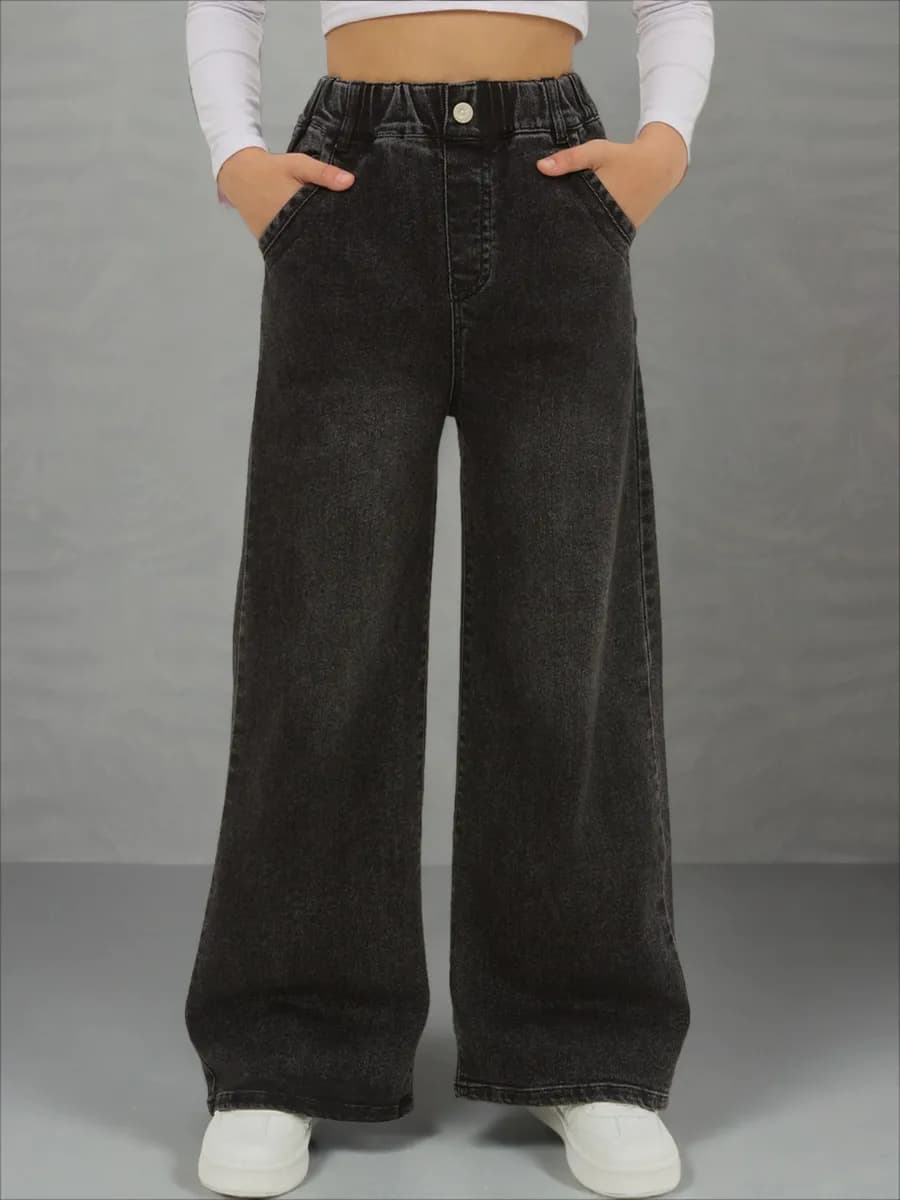 Джинсы широкие подростковые