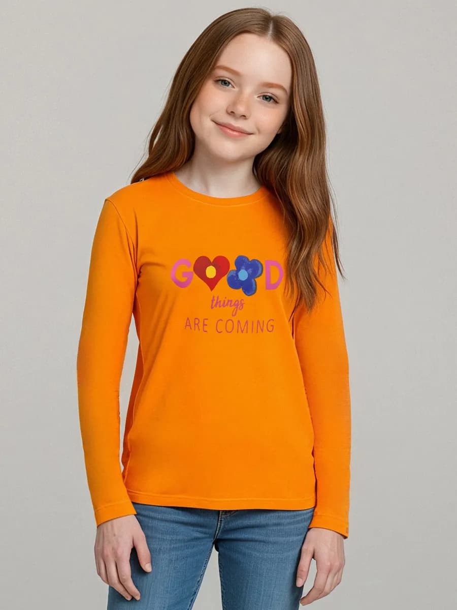 Лонгслив с принтом Good things are coming