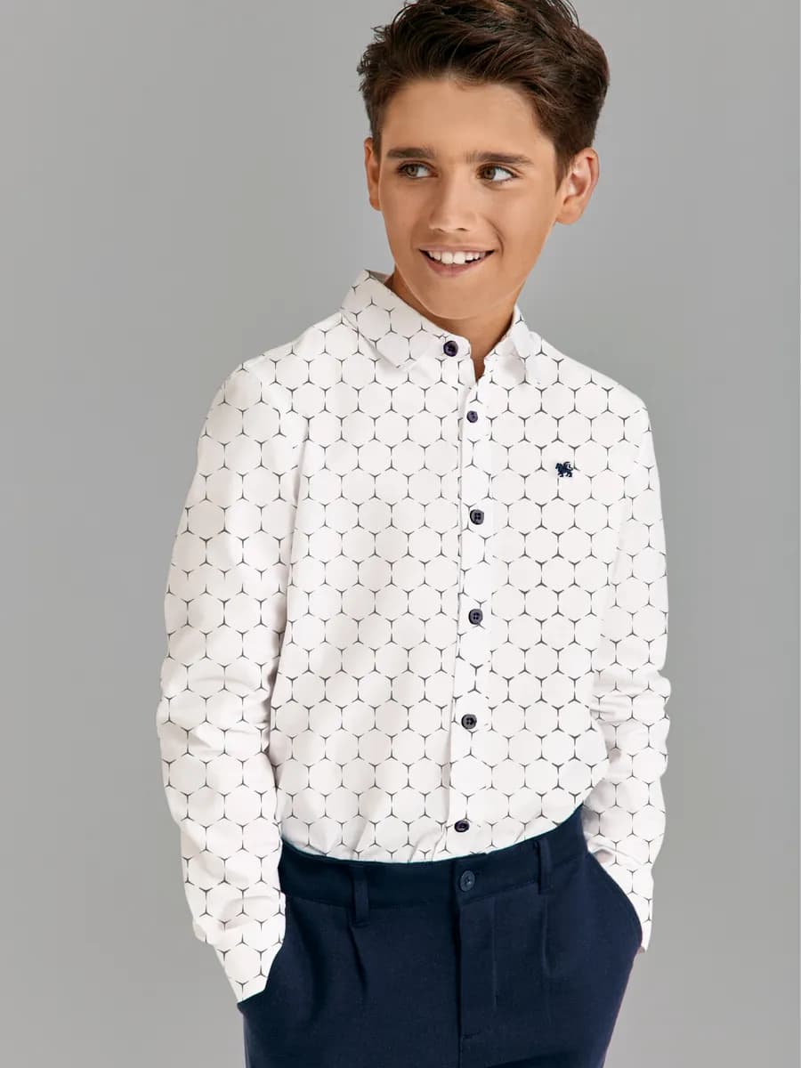 Рубашка Regular fit с длинным рукавом