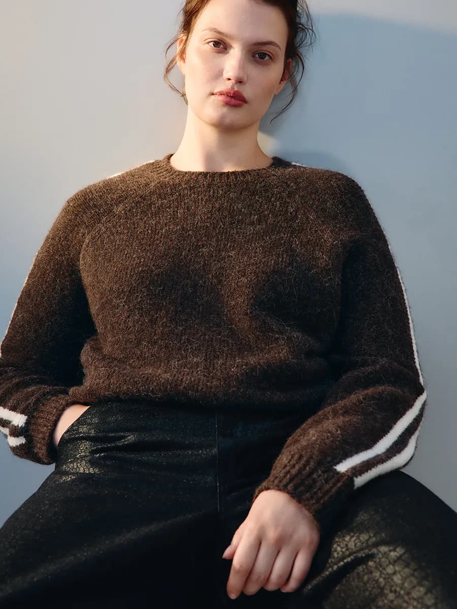 PLUS SIZE Джемпер вязаный с шерстью