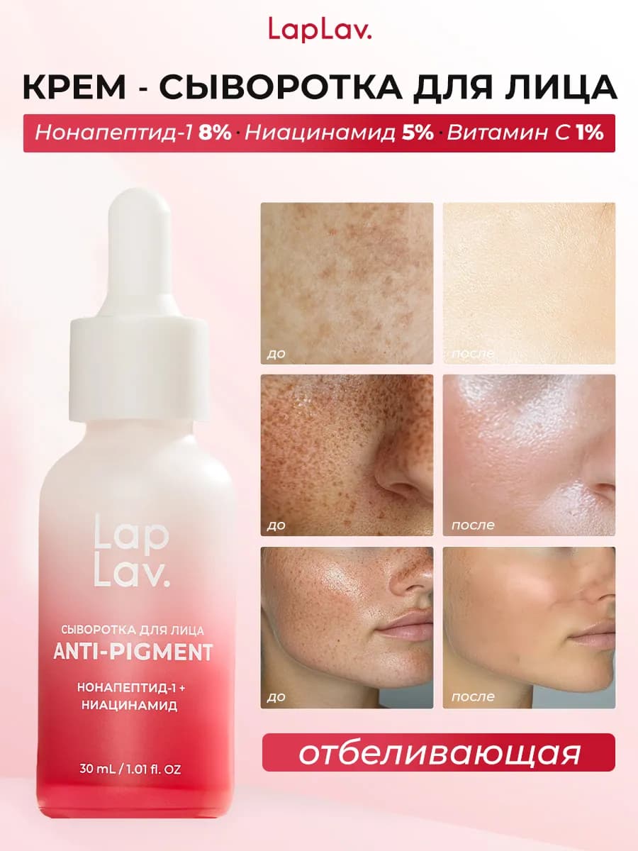 Отбеливающий крем для лица сыворотка ниацинамид