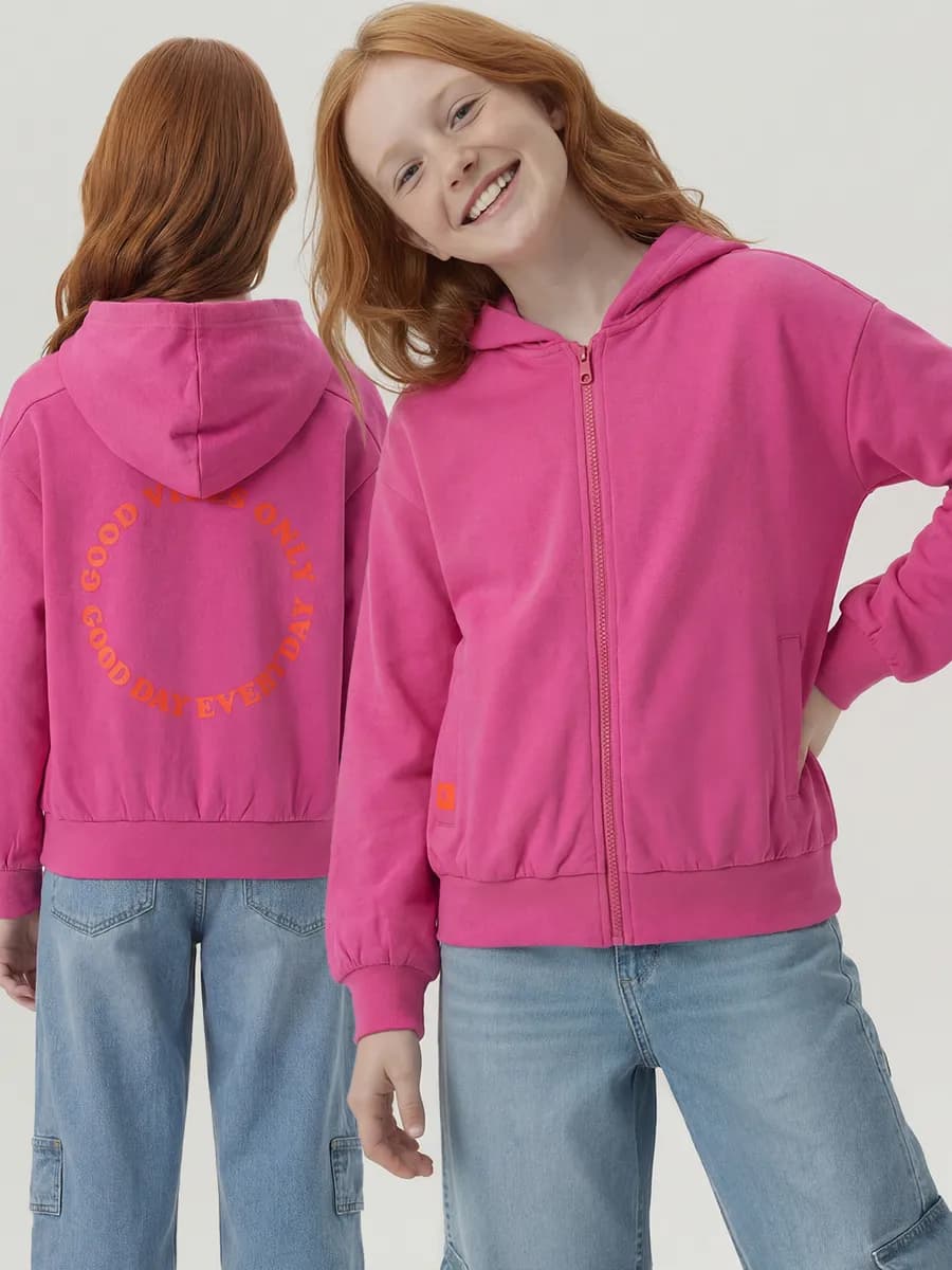 Толстовка на молнии с капюшоном