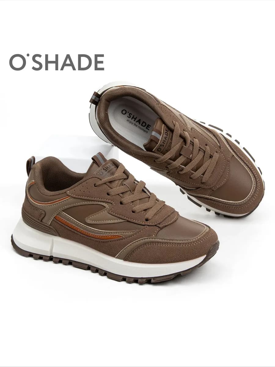 Кроссовки женские коричневые