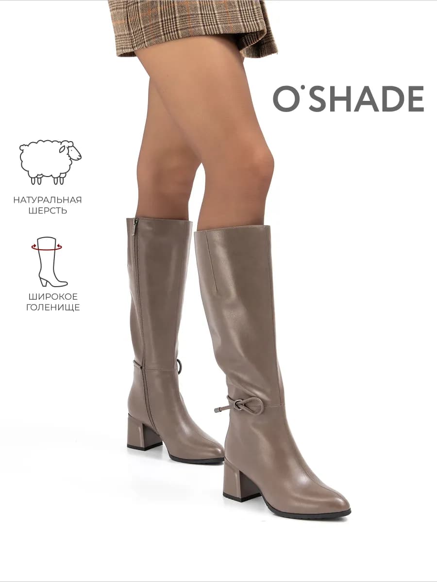 Сапоги женские зимние высокие на каблуке