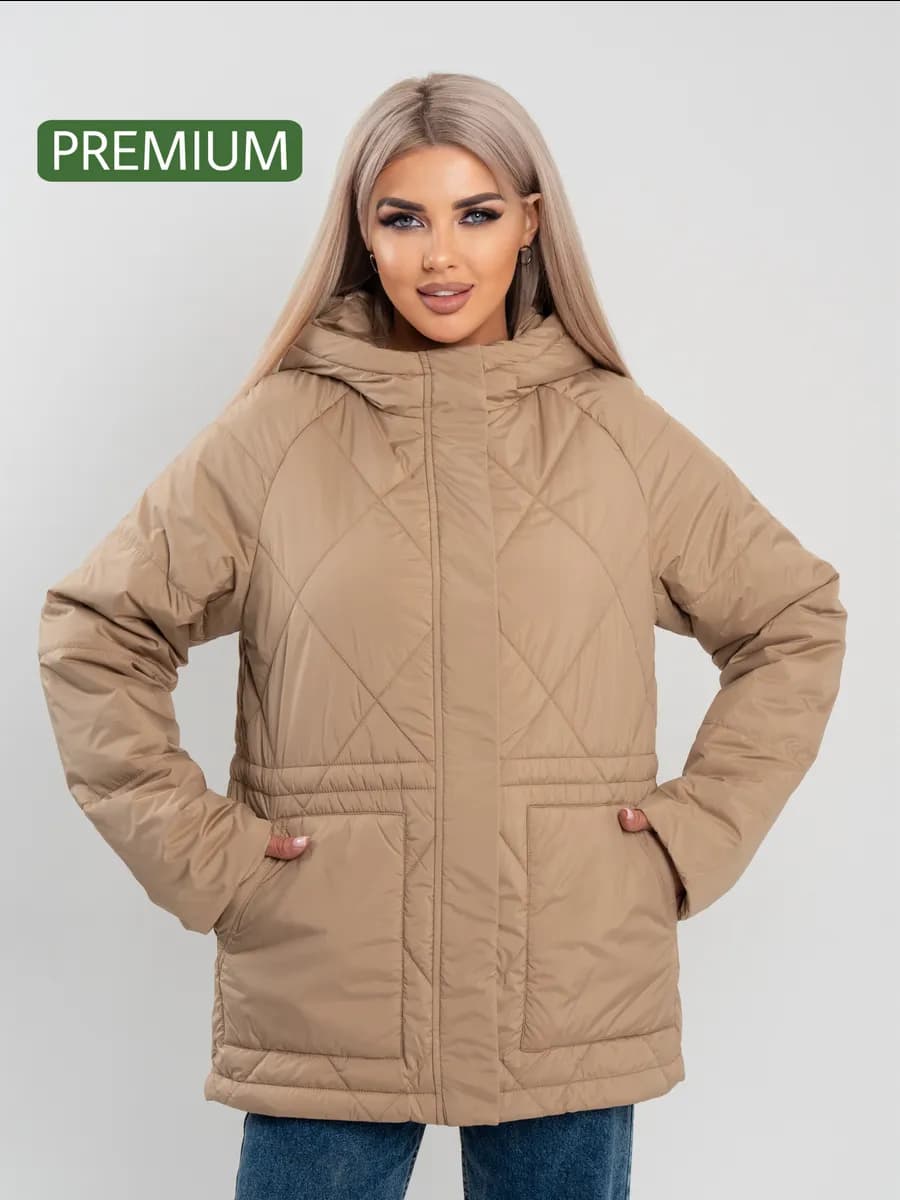 Куртка женская на осень с капюшоном