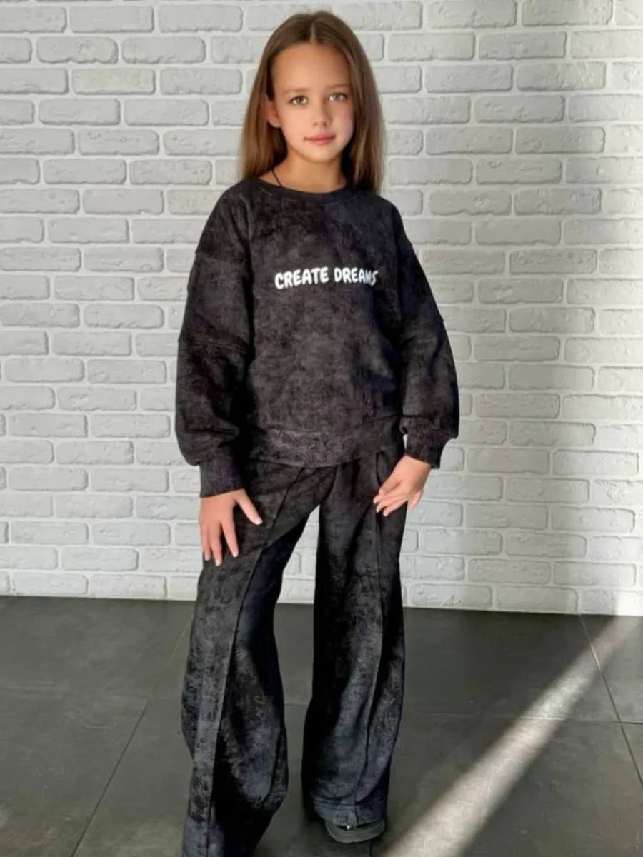 Костюм спортивный варенка оверсайз без начеса