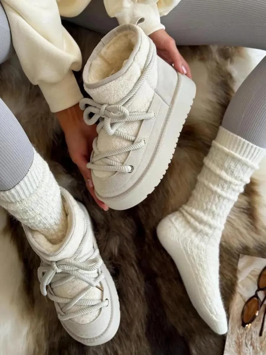 Зимние угги платформа луноходы