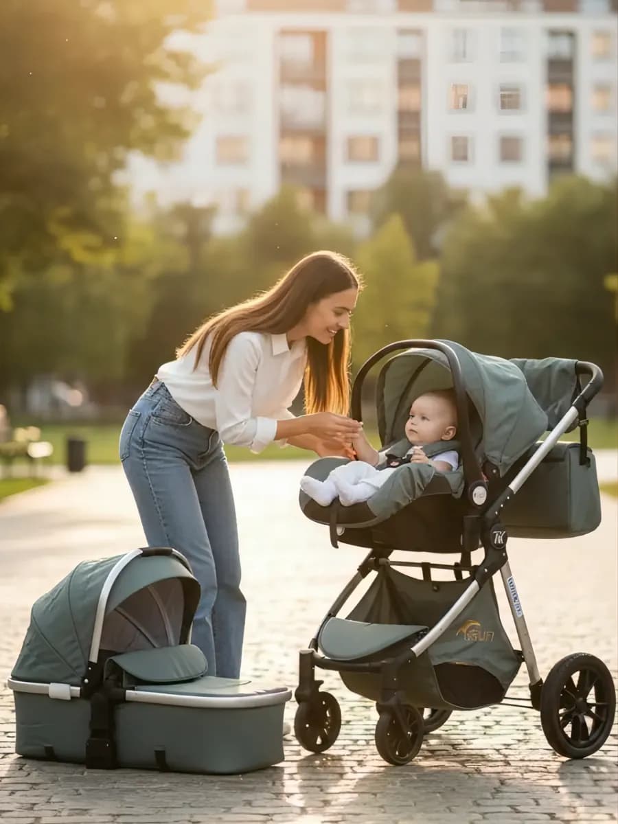 Коляска для новорожденных 3в1 - фото 1