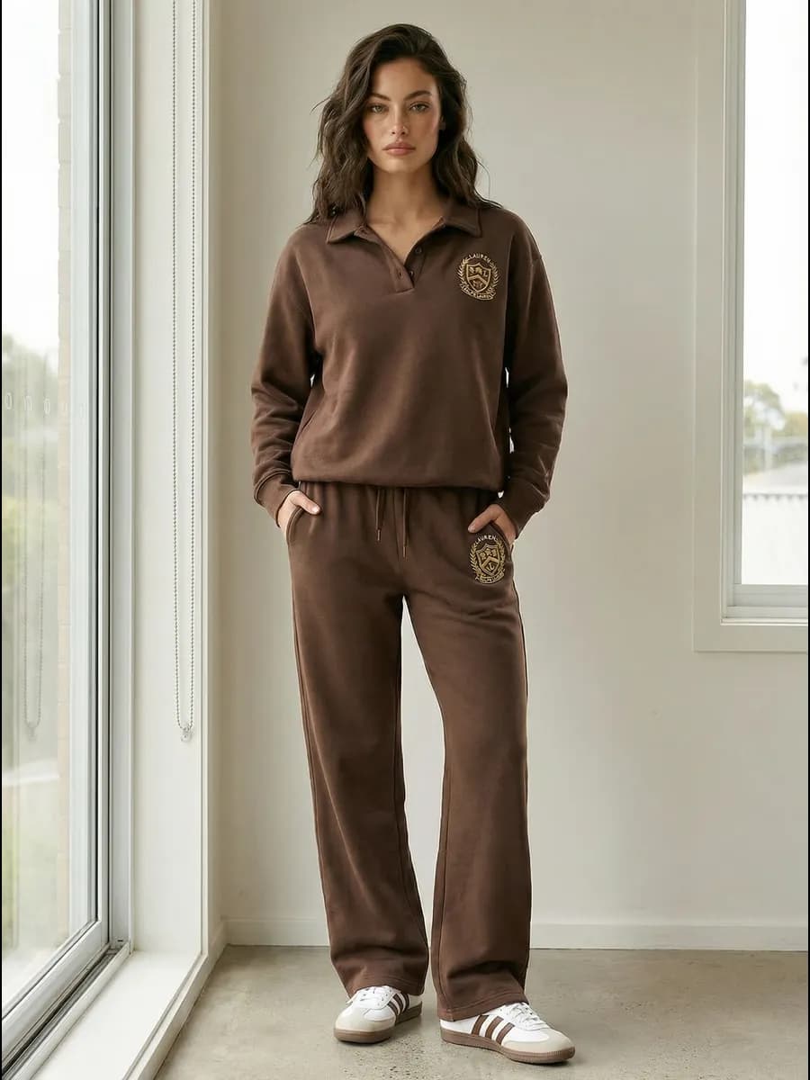 Спортивный костюм оверсайз без начеса