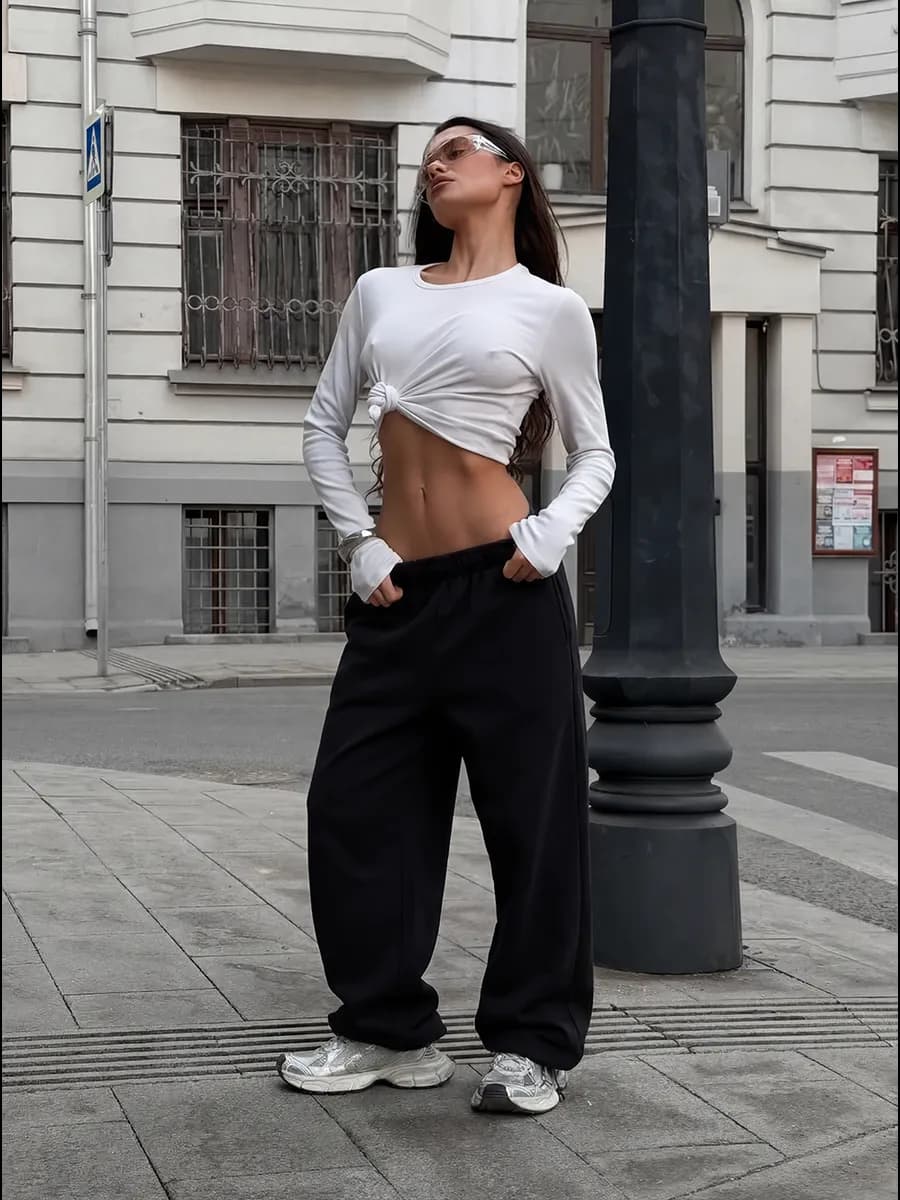Брюки спортивные Y2K широкие