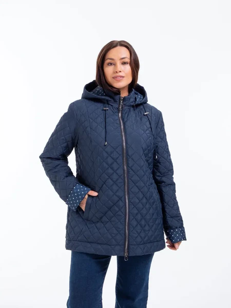 Куртка демисезонная с капюшоном большие размеры