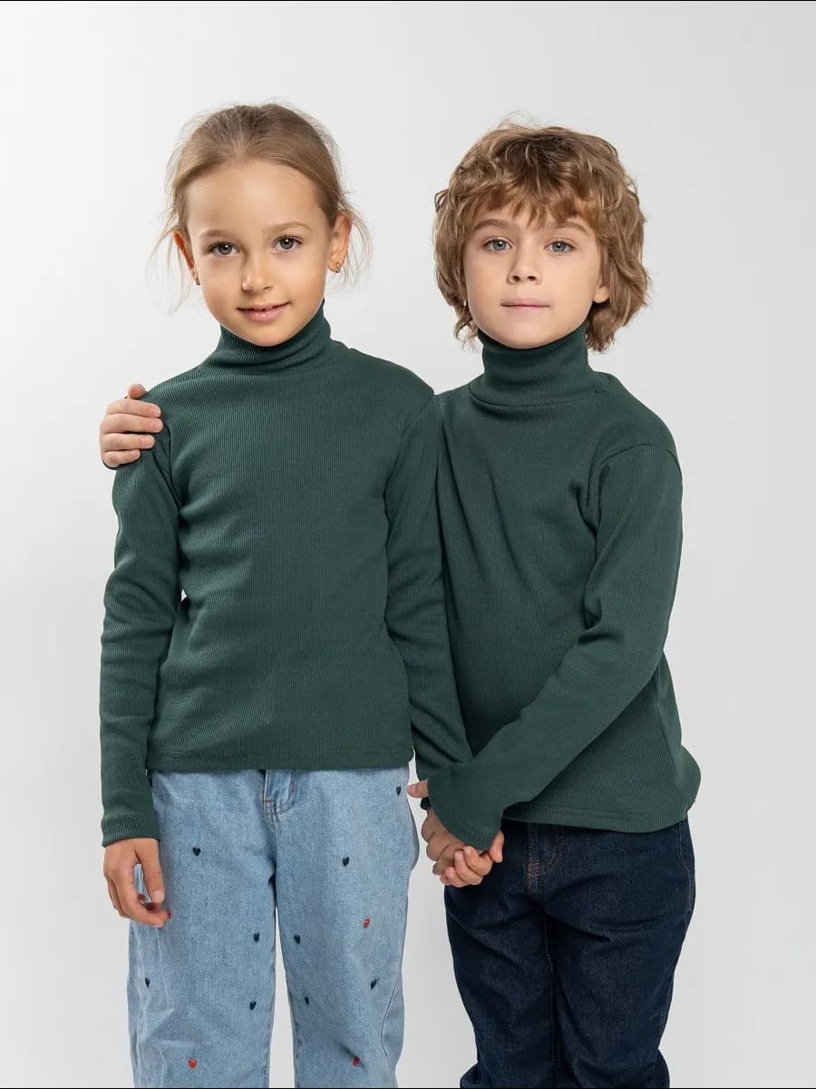 Водолазка детская в рубчик